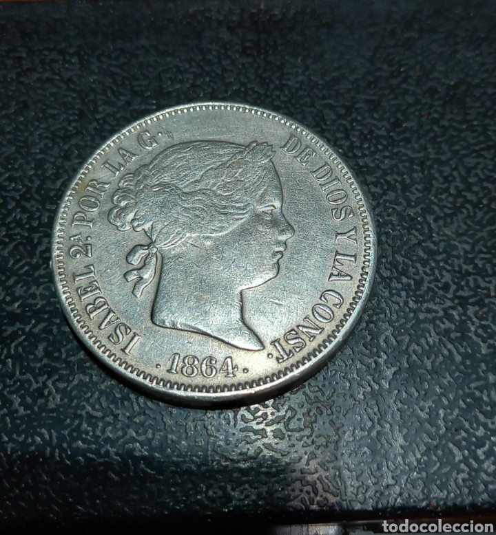 Monedas de Espa&ntilde;a: ISABEL ll - 20 REALES de PLATA - 1864 - Foto 1