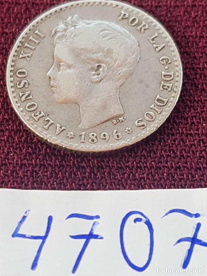 Monedas de Espa&ntilde;a: Alfonso XIII. 50 c&eacute;ntimos 1896 - Foto 3