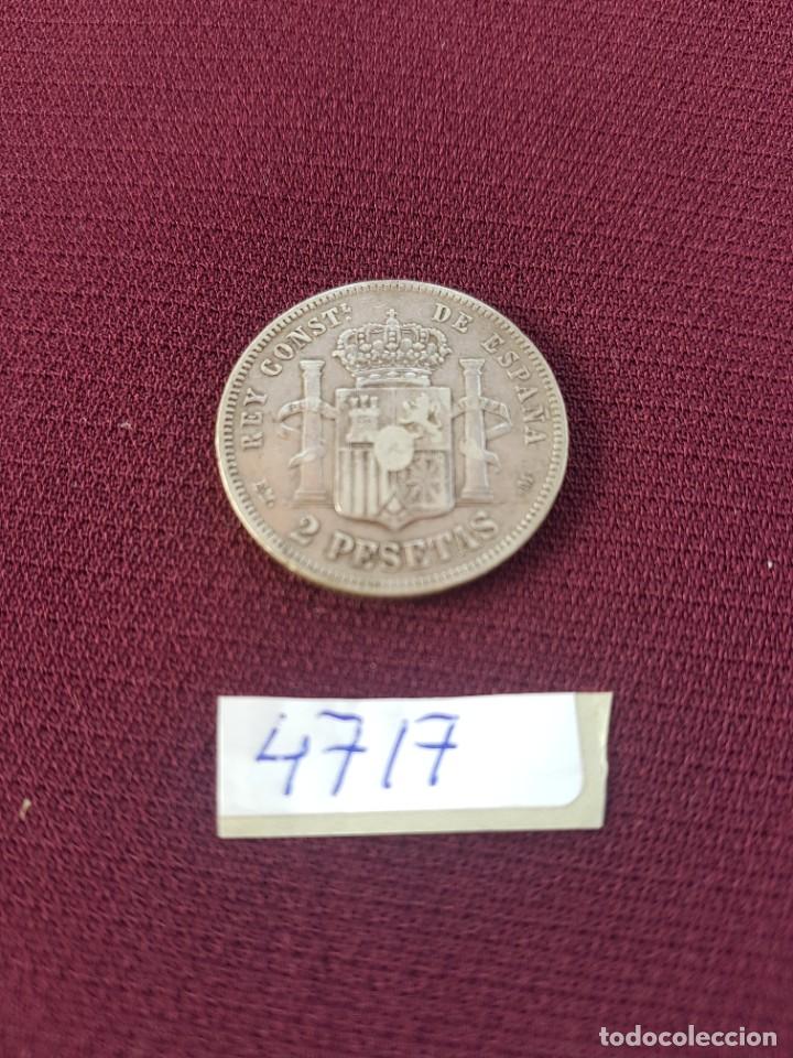 Monedas de Espa&ntilde;a: Alfonso XII. Dos pesetas 1879 - Foto 2