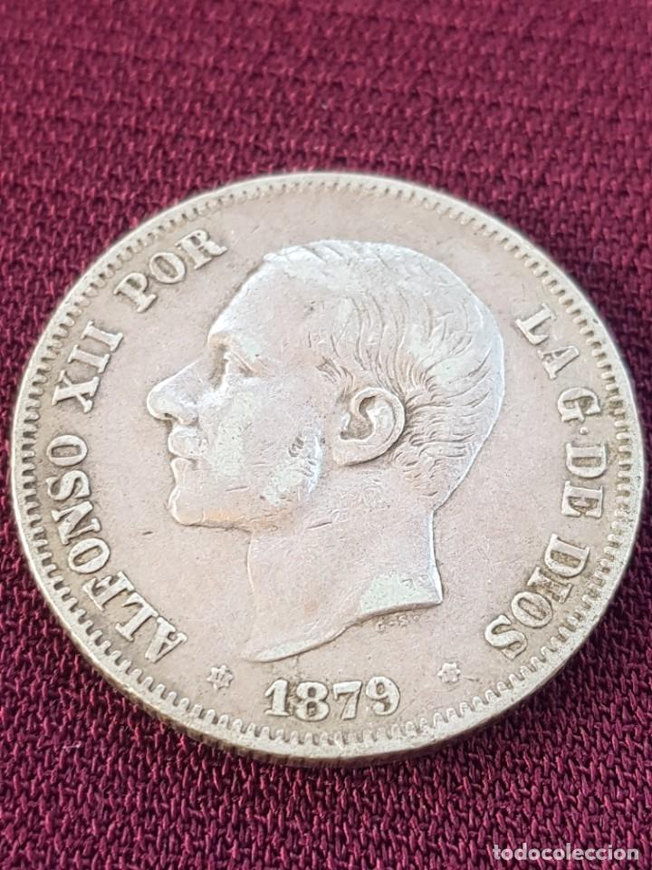 Monedas de Espa&ntilde;a: Alfonso XII. Dos pesetas 1879 - Foto 3