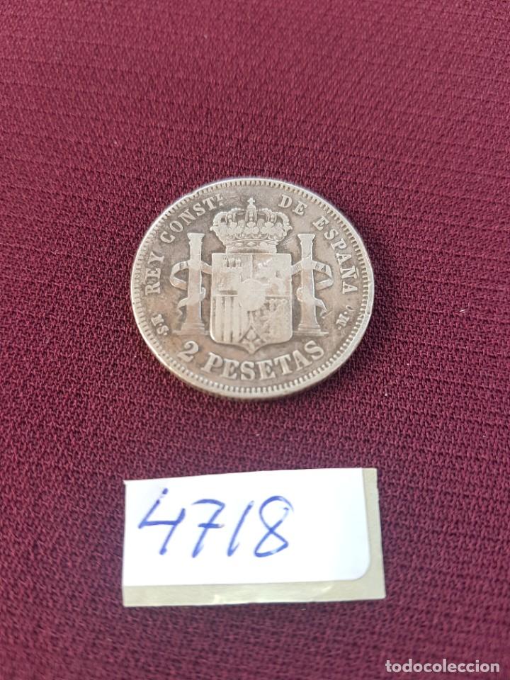Monedas de Espa&ntilde;a: Alfonso XII. Dos pesetas 1882 - Foto 2