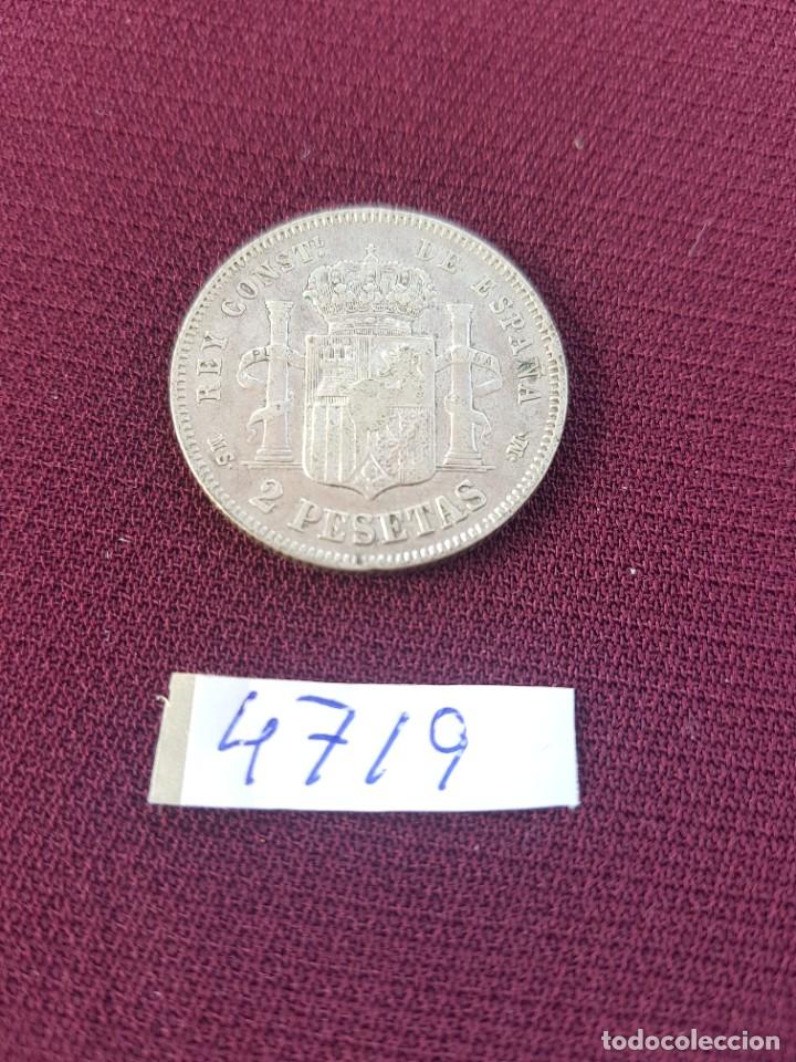 Monedas de Espa&ntilde;a: Alfonso XII. Dos pesetas 1883 - Foto 2