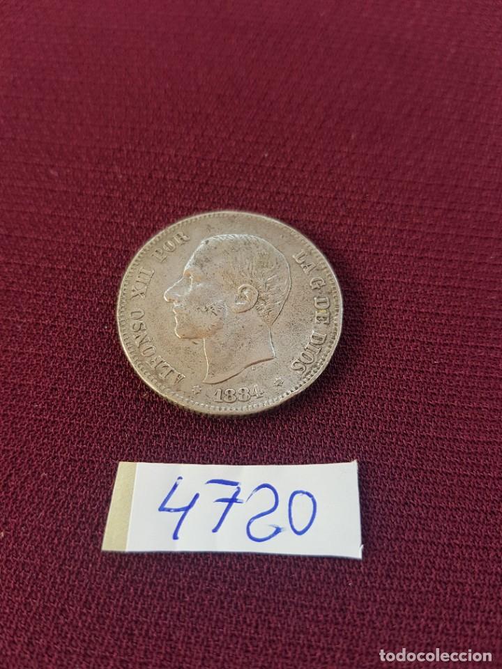 Monedas de Espa&ntilde;a: Alfonso XII. Dos pesetas 1884 - Foto 1