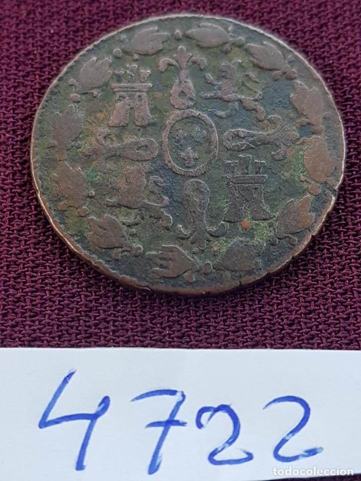 Monedas de Espa&ntilde;a: Fernando VII, 4 maravedis 1833 Segovia - Foto 2