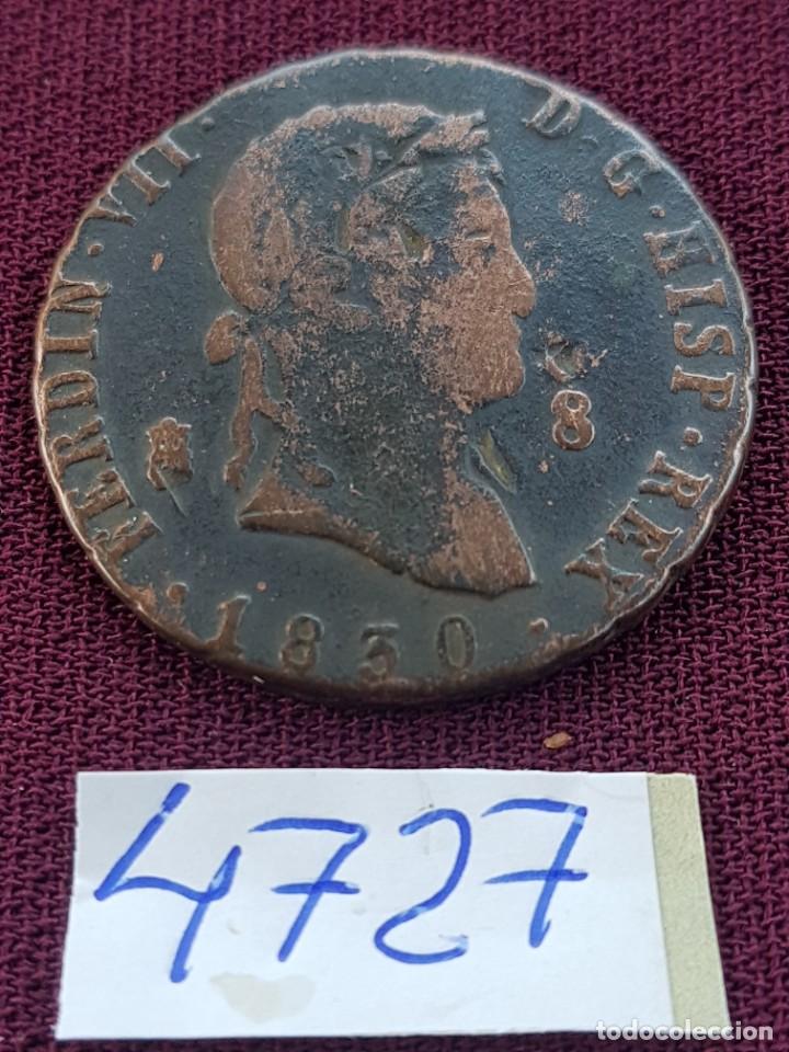Monedas de Espa&ntilde;a: Fernando VII, 8 maravedis 1830 Segovia - Foto 1