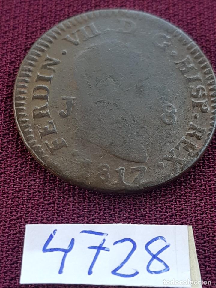 Monedas de Espa&ntilde;a: Fernando VII, 8 maravedis 1817 Jubia - Foto 1