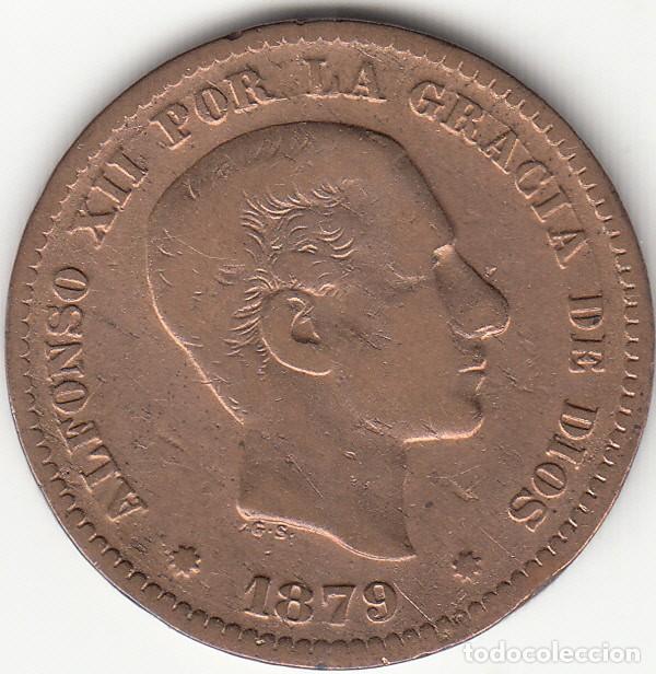 Monedas de Espa&ntilde;a: ALFONSO XII: 5 CENTIMOS 1879 - 1 - Foto 1