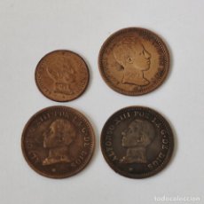 Monedas de España: 4 MONEDAS DE ALFONSO XIII DE 1 Y 2 CENTIMOS. EXCELENTE CONSERVACION. ORIGINALES.. Lote 317787408