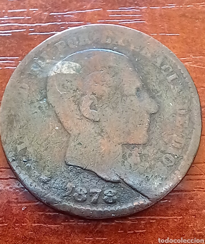 Monedas de Espa&ntilde;a: Moneda de cobre Alfonso XIl. 1878 - Foto 1