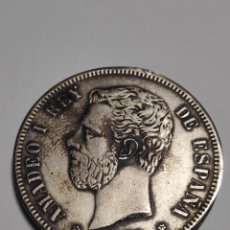 Monedas de España: ESCASA MONEDA DE PLATA. 5 PESETAS AMADEO I REY. 1875 INICIALES FP. ESTRELLAS *18 *71. LEER. Lote 314265198