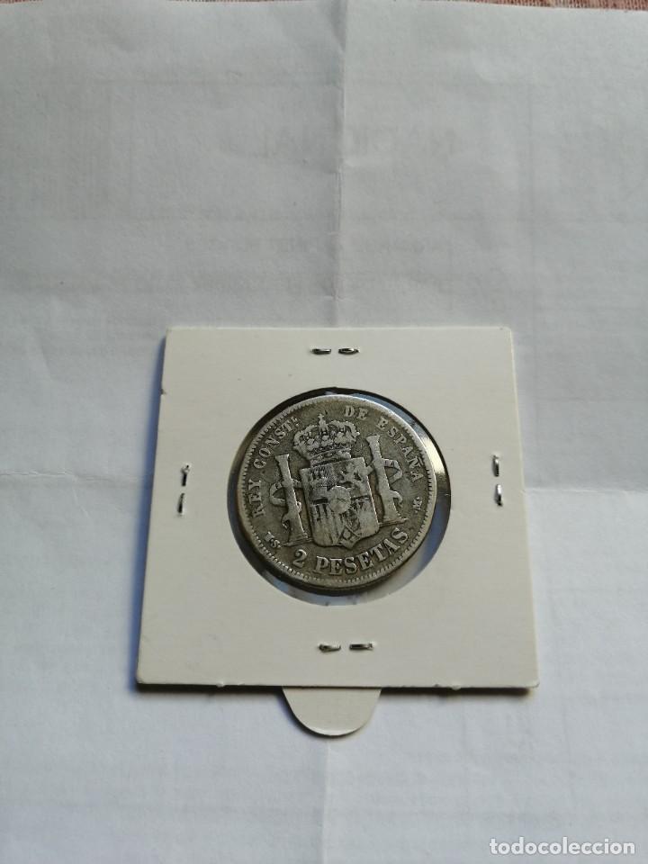 Monedas de Espa&ntilde;a: 2 peseta 1882 plata Alfonso XII - Foto 2