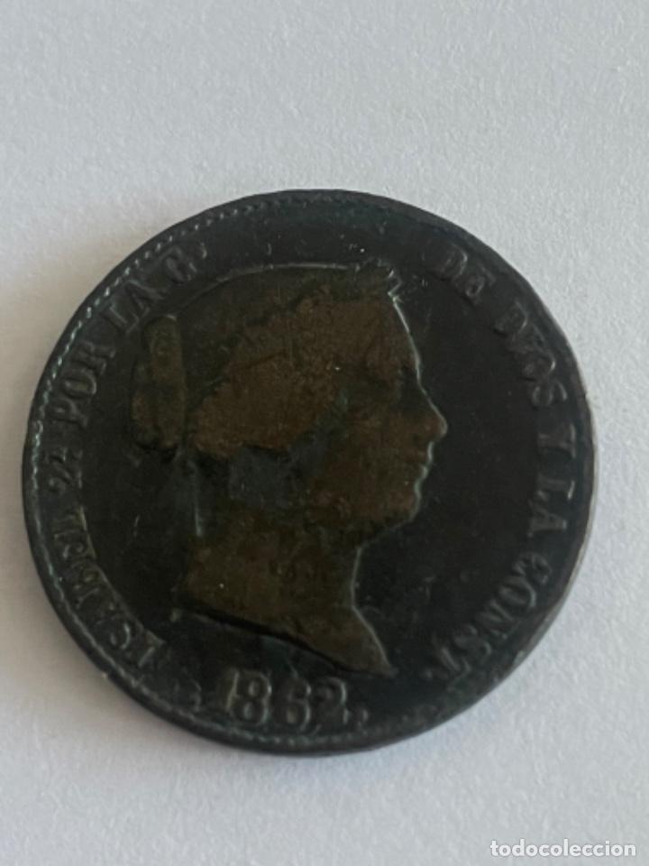 Monedas de Espa&ntilde;a: 25 CENTIMOS DE ISABEL II. A&Ntilde;O 1862 - Foto 2