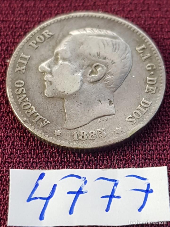 Monedas de Espa&ntilde;a: Alfonso XII una peseta 1885 - Foto 1