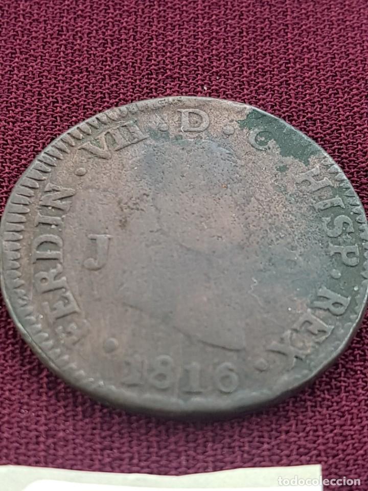 Monedas de Espa&ntilde;a: Fernando VII 8 maravedis 1816 Jubia - Foto 1
