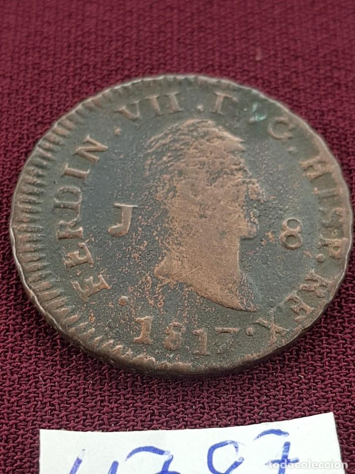 Monedas de Espa&ntilde;a: Fernando VII 8 maravedis 1817 Jubia - Foto 1