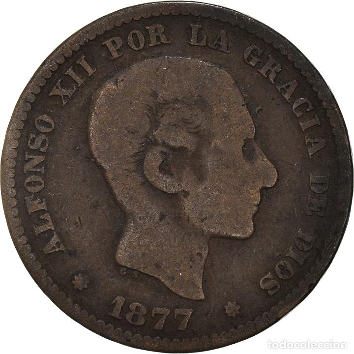 Monedas de Espa&ntilde;a: [#966261] Moneda, Espa&ntilde;a, 5 Centimos, 1877 - Foto 1