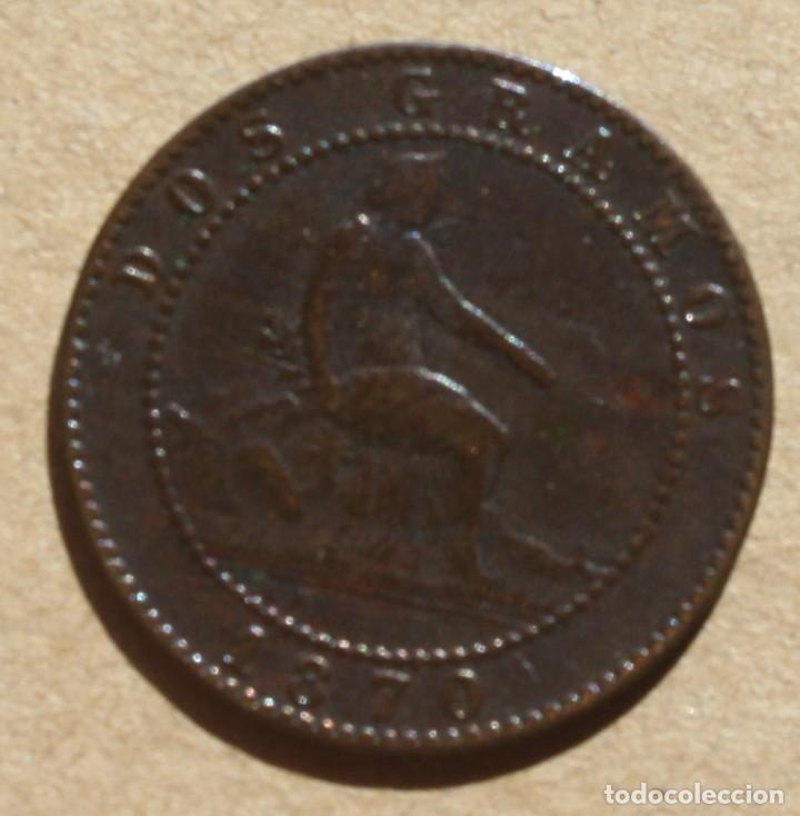 Monedas de Espa&ntilde;a: ESPA&Ntilde;A - 2 CENTIMOS 1870 OM GOBIERNO PROVISIONAL BC - Foto 1
