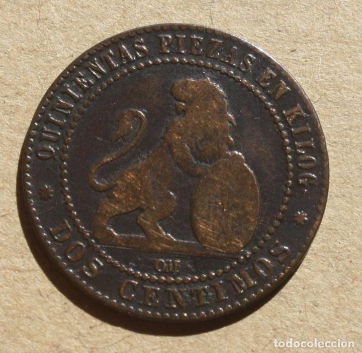 Monedas de Espa&ntilde;a: ESPA&Ntilde;A - 2 CENTIMOS 1870 OM GOBIERNO PROVISIONAL BC - Foto 2