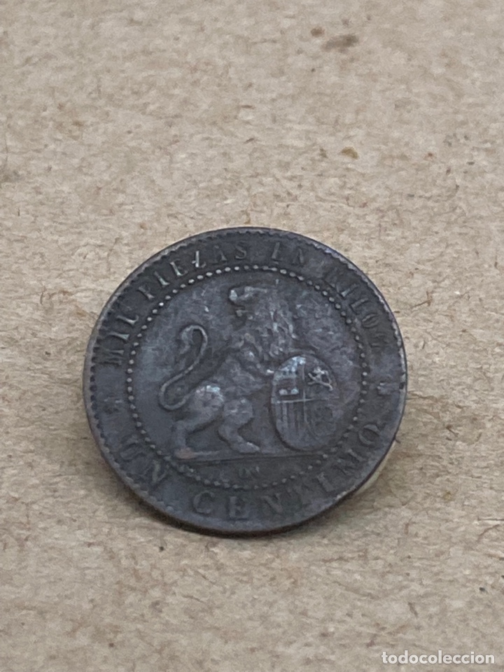 Monedas de Espa&ntilde;a: Moneda de un c&eacute;ntimo 1870 - Foto 2