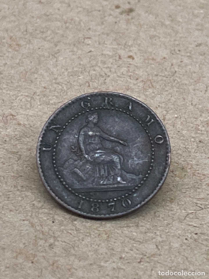 Monedas de Espa&ntilde;a: Moneda de un c&eacute;ntimo 1870 - Foto 1