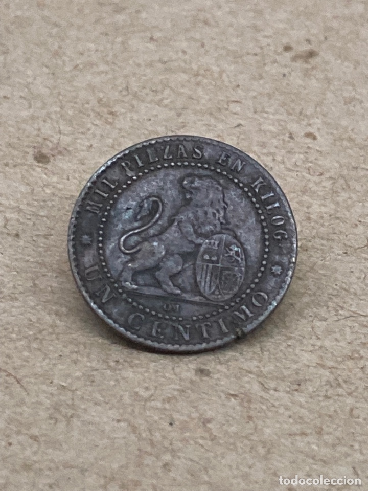 Monedas de Espa&ntilde;a: Moneda de un c&eacute;ntimo 1870 - Foto 2