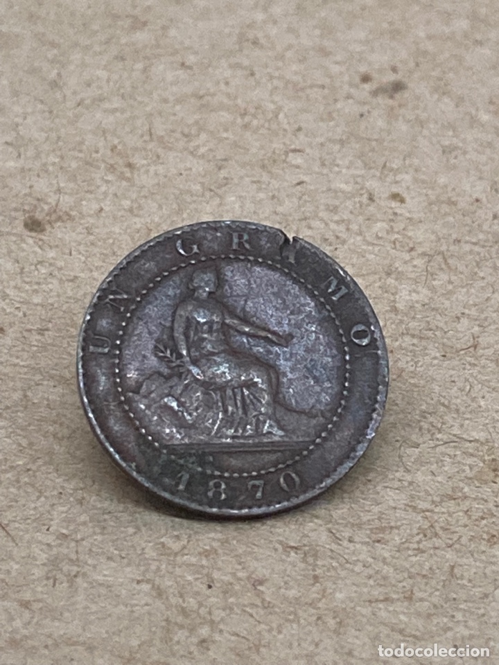 Monedas de Espa&ntilde;a: Moneda de un c&eacute;ntimo 1870 - Foto 1