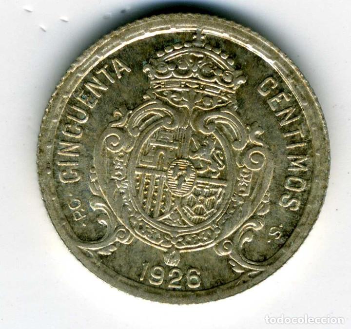 Monedas de Espa&ntilde;a: ALFONSO XIII - 50 CENTIMOS 1926 PC S - EBC - Foto 2
