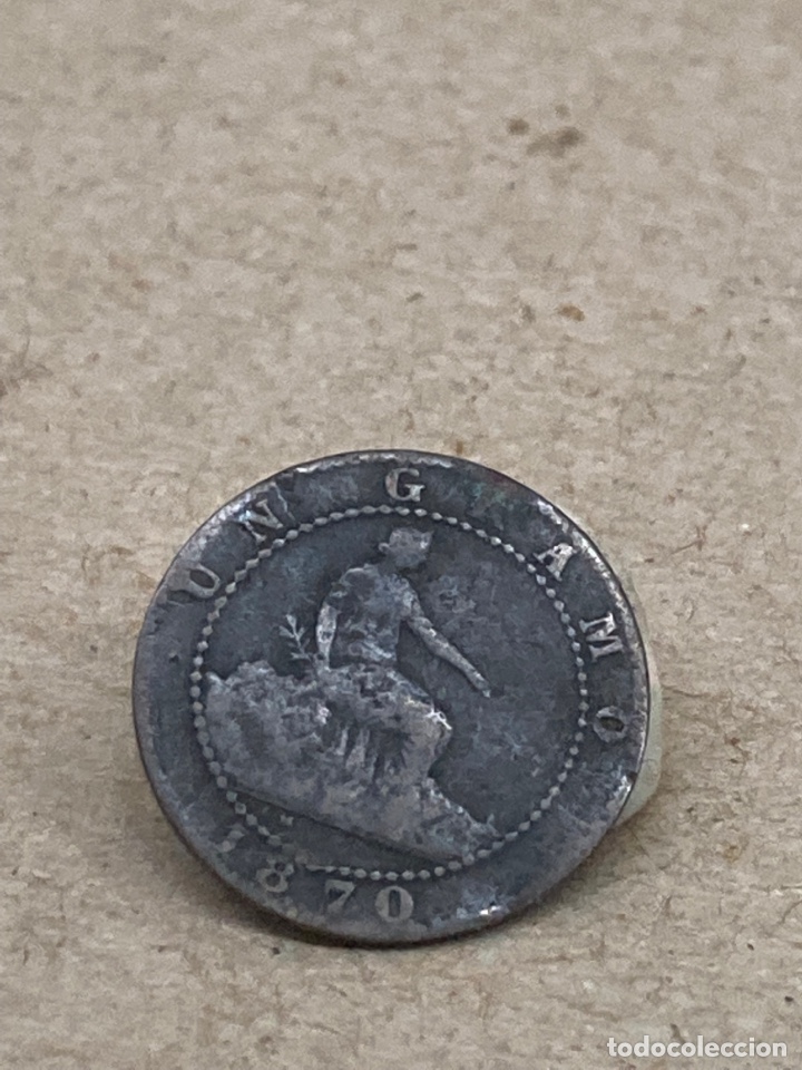 Monedas de Espa&ntilde;a: Moneda de un c&eacute;ntimo 1870 - Foto 2