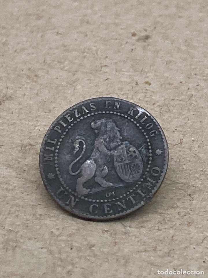 Monedas de Espa&ntilde;a: Moneda de un c&eacute;ntimo 1870 - Foto 1