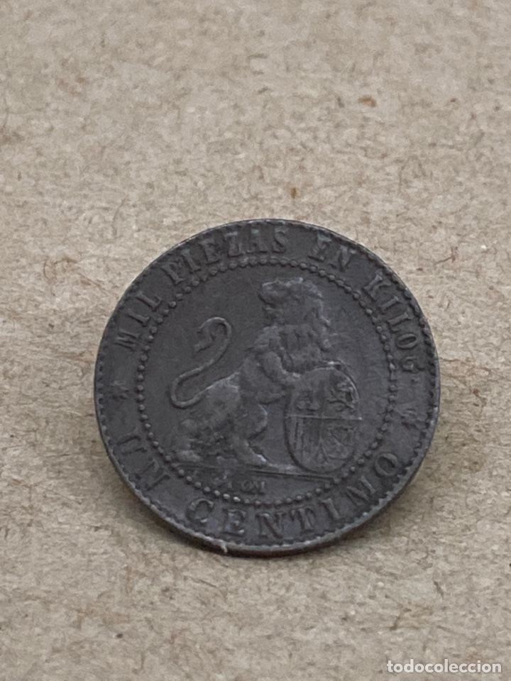 Monedas de Espa&ntilde;a: Moneda un c&eacute;ntimo 1870 - Foto 1
