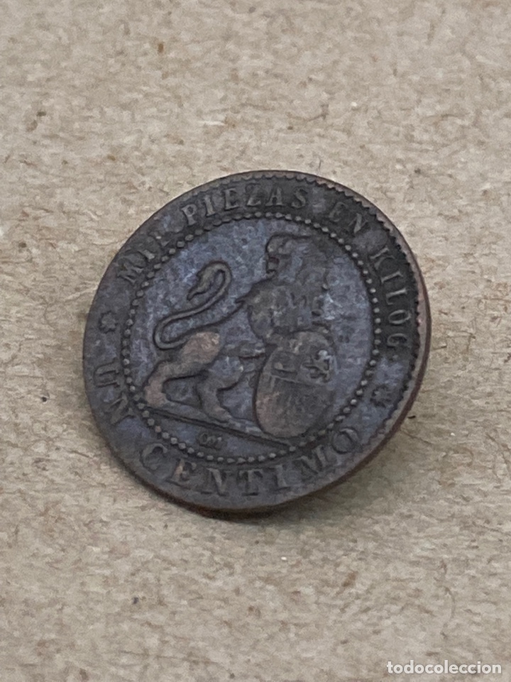 Monedas de Espa&ntilde;a: Moneda de un c&eacute;ntimo 1870 - Foto 1