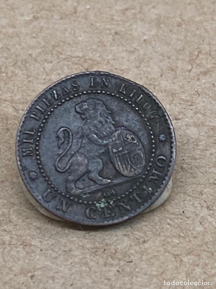 Monedas de Espa&ntilde;a: Moneda de un c&eacute;ntimo 1870 - Foto 1