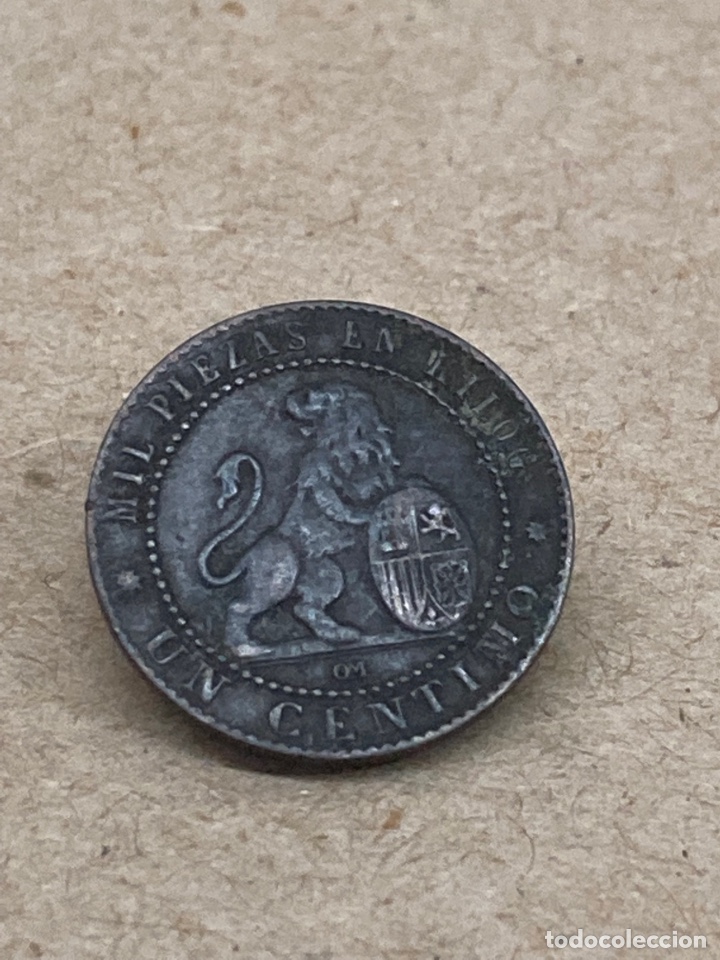 Monedas de Espa&ntilde;a: Moneda de un c&eacute;ntimo 1870 - Foto 2