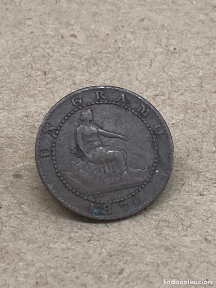 Monedas de Espa&ntilde;a: Moneda de un c&eacute;ntimo 1870 - Foto 1