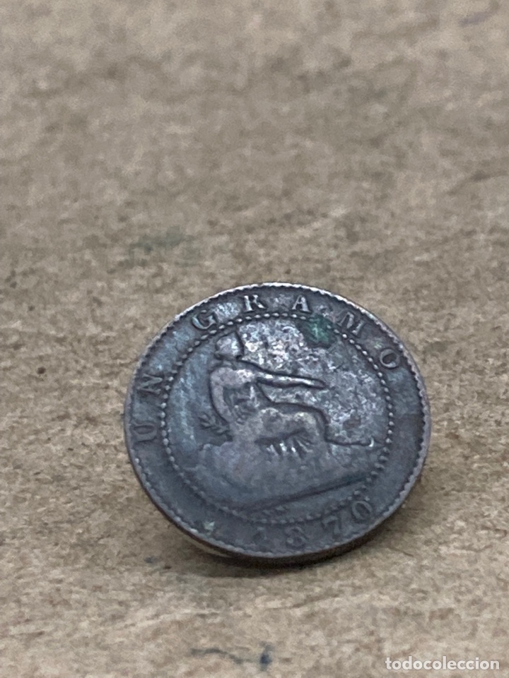 Monedas de Espa&ntilde;a: Moneda de un c&eacute;ntimo 1870 - Foto 1