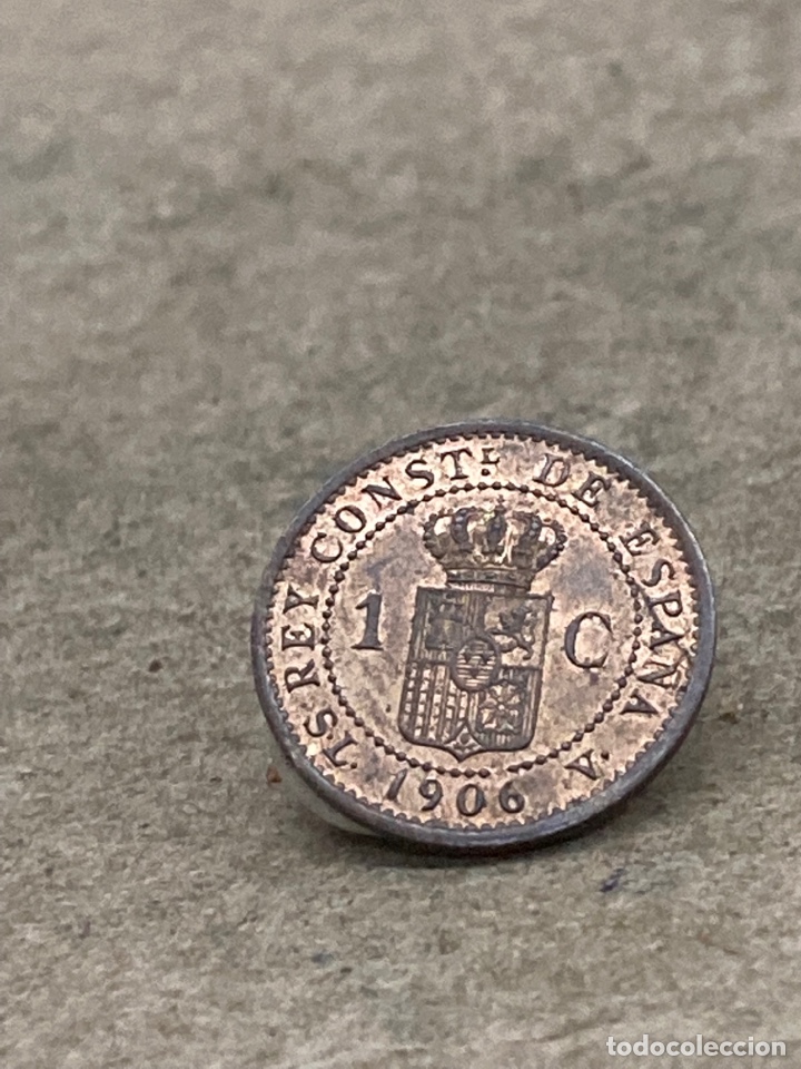 Monedas de Espa&ntilde;a: Moneda un c&eacute;ntimo 1906 - Foto 1