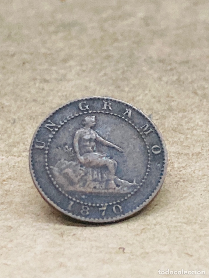 Monedas de Espa&ntilde;a: Moneda de un c&eacute;ntimo 1870 - Foto 1