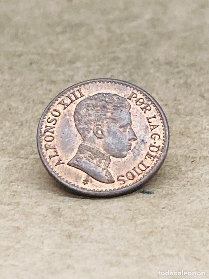 Monedas de Espa&ntilde;a: Moneda de un c&eacute;ntimo 1906 - Foto 2