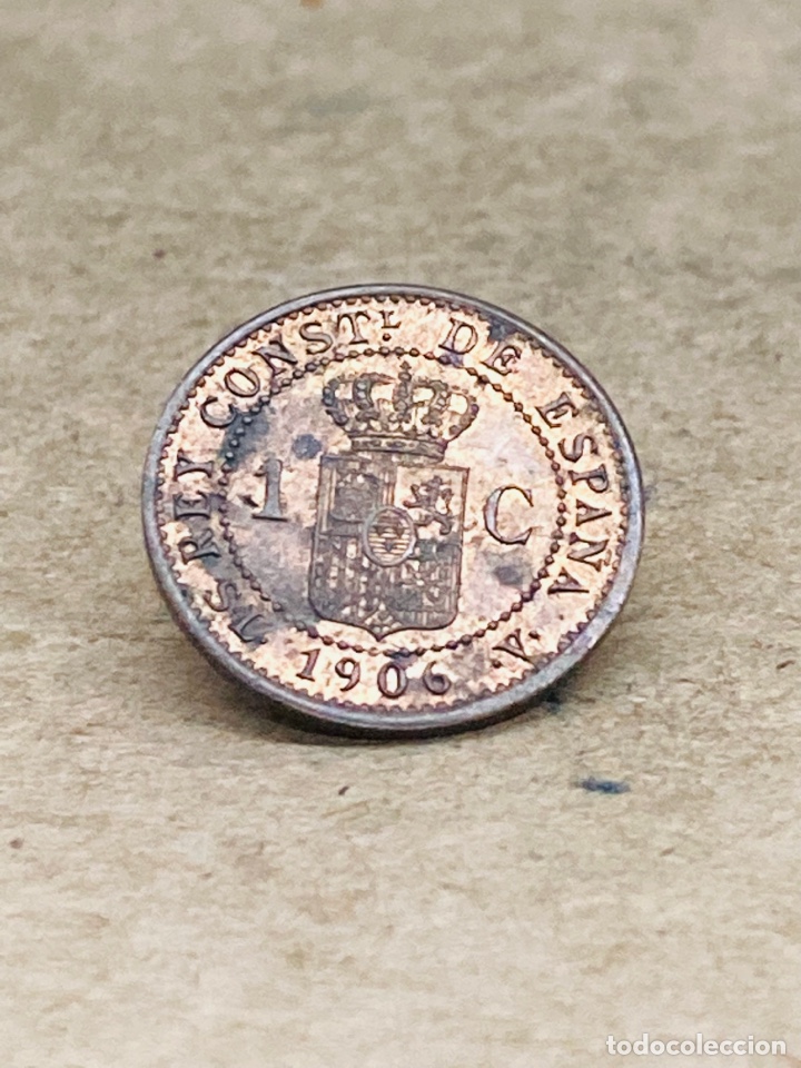 Monedas de Espa&ntilde;a: Moneda de un c&eacute;ntimo 1906 - Foto 1