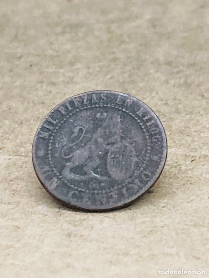 Monedas de Espa&ntilde;a: Moneda de un c&eacute;ntimo 1870 - Foto 2