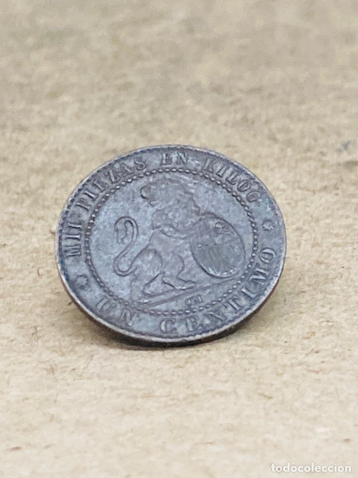 Monedas de Espa&ntilde;a: Moneda de un c&eacute;ntimo 1870 - Foto 2