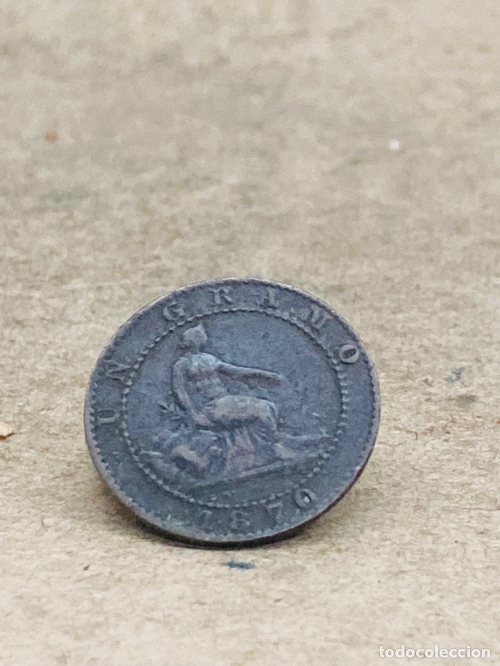 Monedas de Espa&ntilde;a: Moneda de un c&eacute;ntimo 1870 - Foto 2