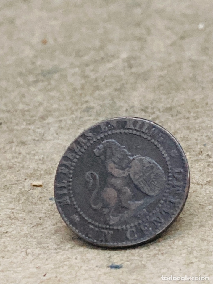Monedas de Espa&ntilde;a: Moneda de un c&eacute;ntimo 1870 - Foto 2