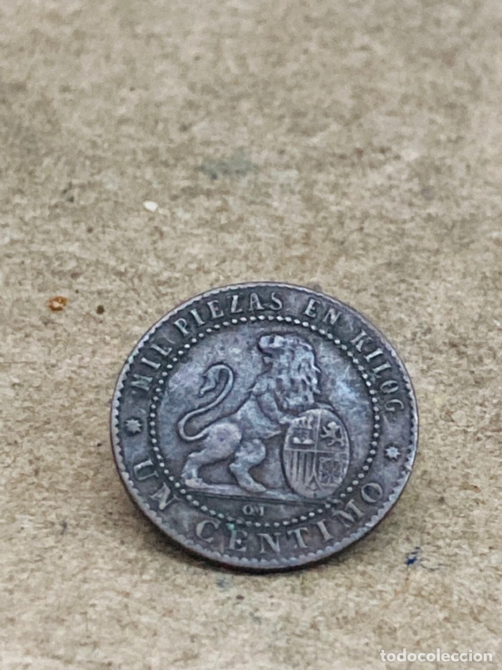 Monedas de Espa&ntilde;a: Moneda de un c&eacute;ntimo 1870 - Foto 1