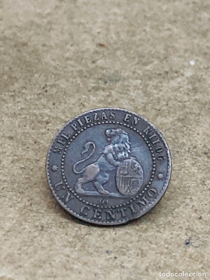 Monedas de Espa&ntilde;a: Moneda de un c&eacute;ntimo 1870 - Foto 1