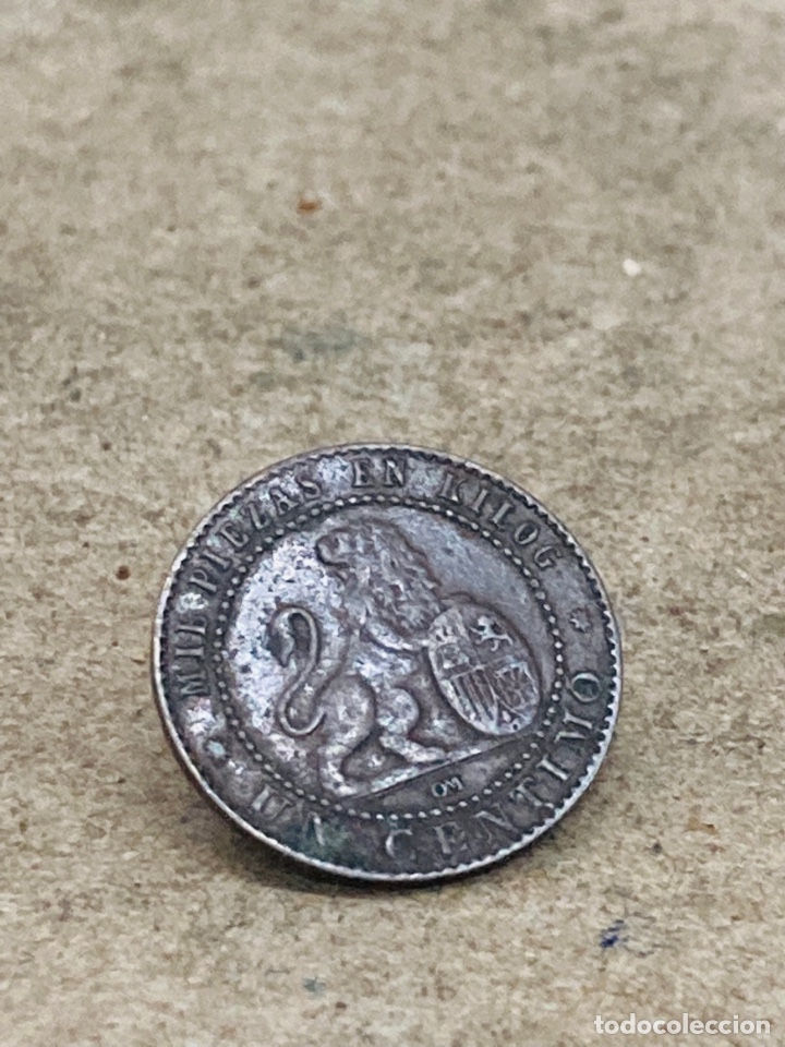 Monedas de Espa&ntilde;a: Moneda de un c&eacute;ntimo 1870 - Foto 2