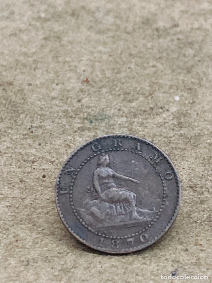 Monedas de Espa&ntilde;a: Moneda de un c&eacute;ntimo 1870 - Foto 1