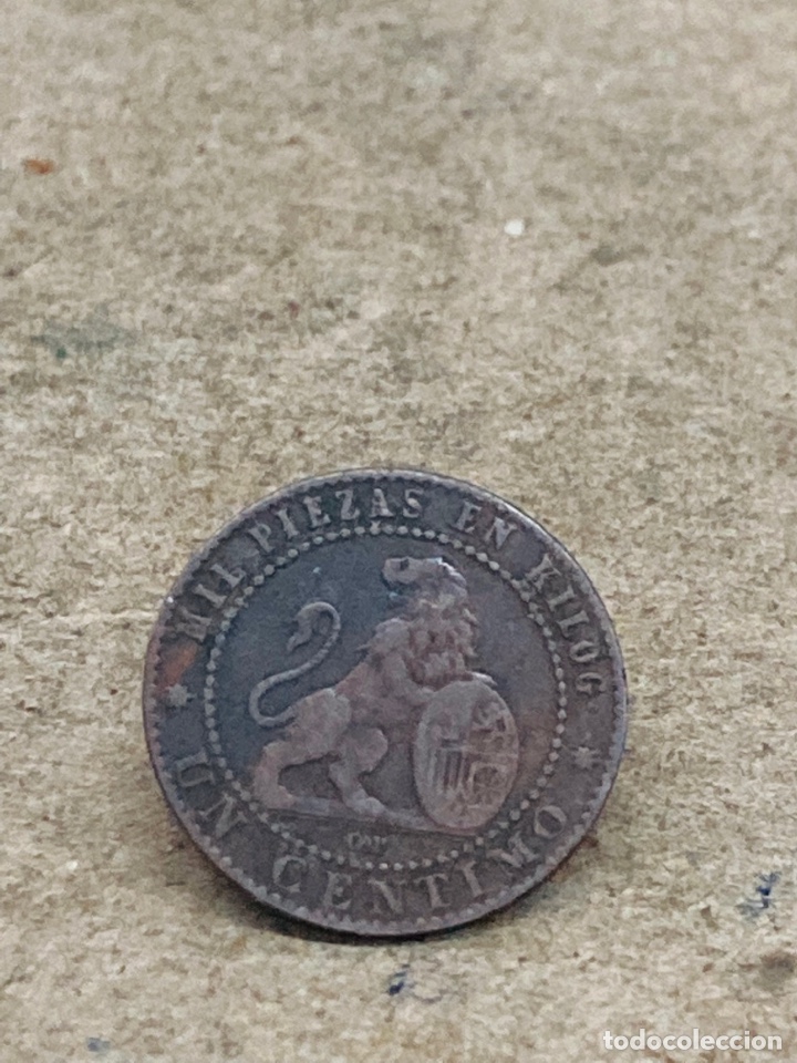 Monedas de Espa&ntilde;a: Moneda un c&eacute;ntimo 1870 - Foto 1