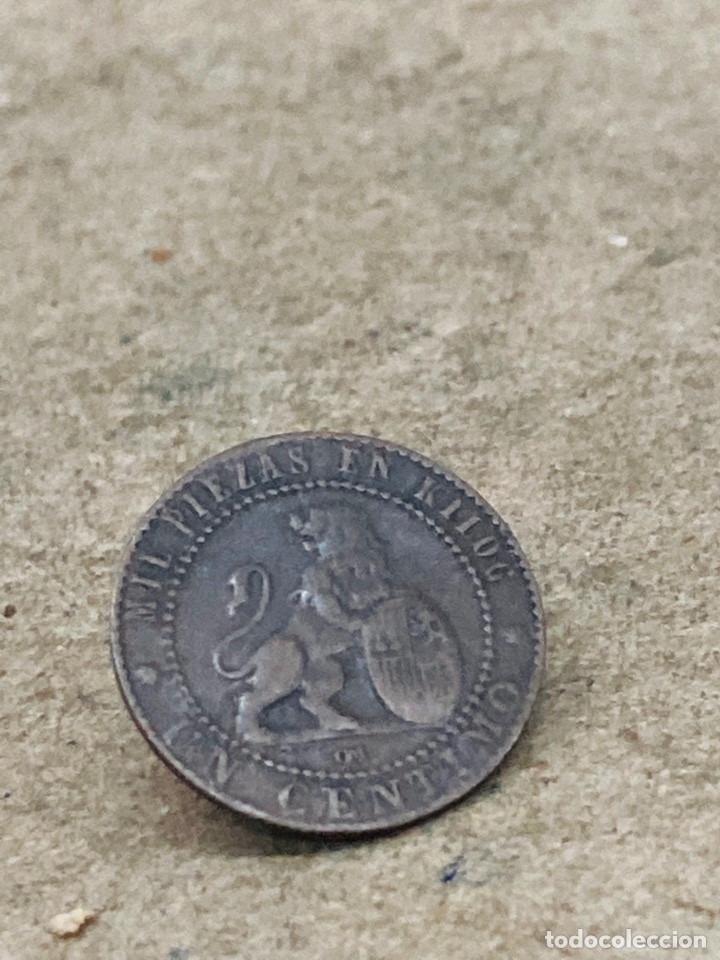 Monedas de Espa&ntilde;a: Moneda de un c&eacute;ntimo 1870 - Foto 2
