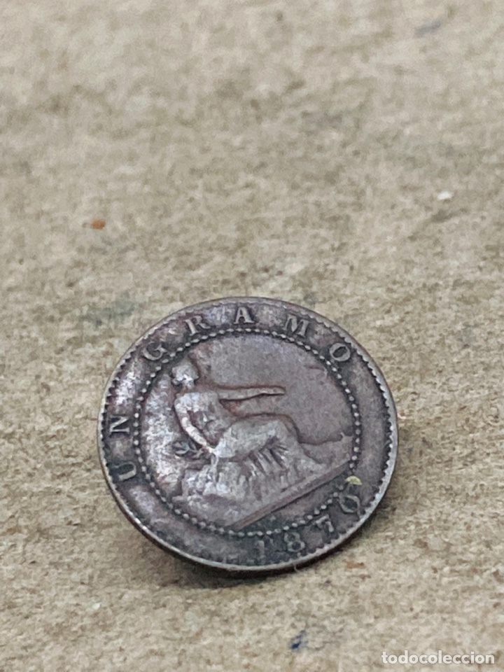 Monedas de Espa&ntilde;a: Moneda de un c&eacute;ntimo 1870 - Foto 1